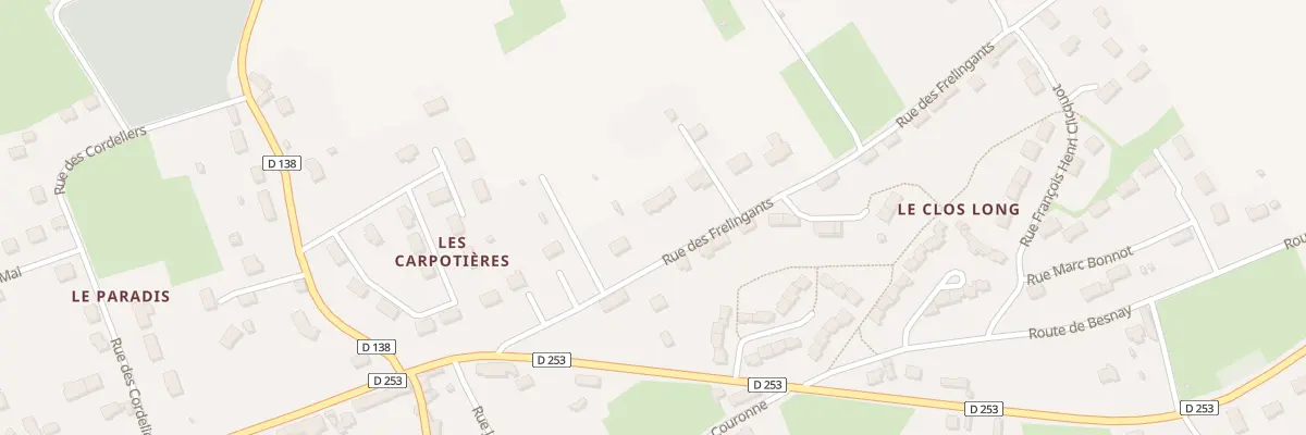 Plan du 7 Rue des Frelingants à Souvigny