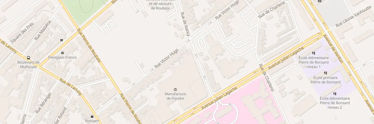 Plan du 66 Rue de Nancy à Roubaix