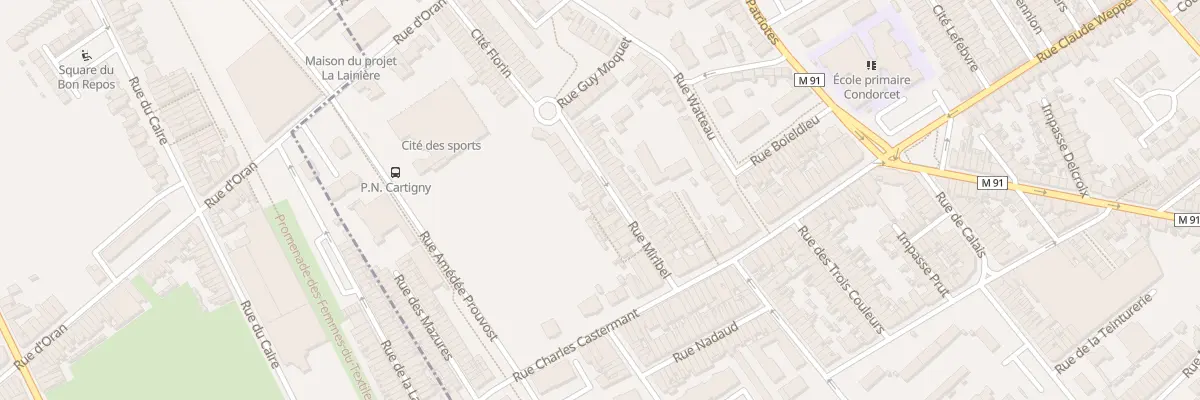 Plan du 15 Rue Miribel à Wattrelos