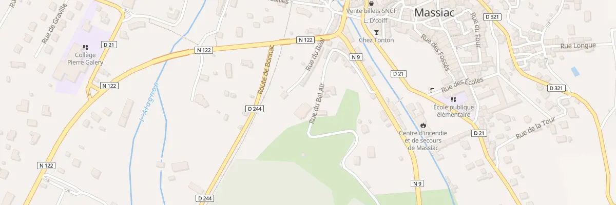 Plan du 10 Rue du Bel Air à Massiac