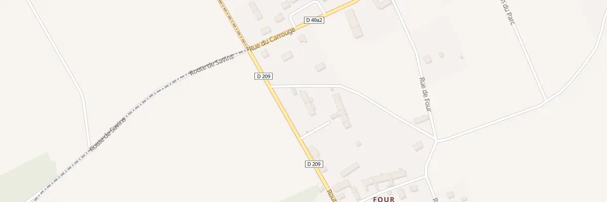 Plan du 78 Rte de Bray à Savins