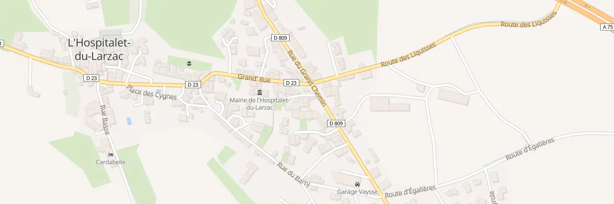 Plan du 3 Imp Des Jardins à L’Hospitalet-du-Larzac