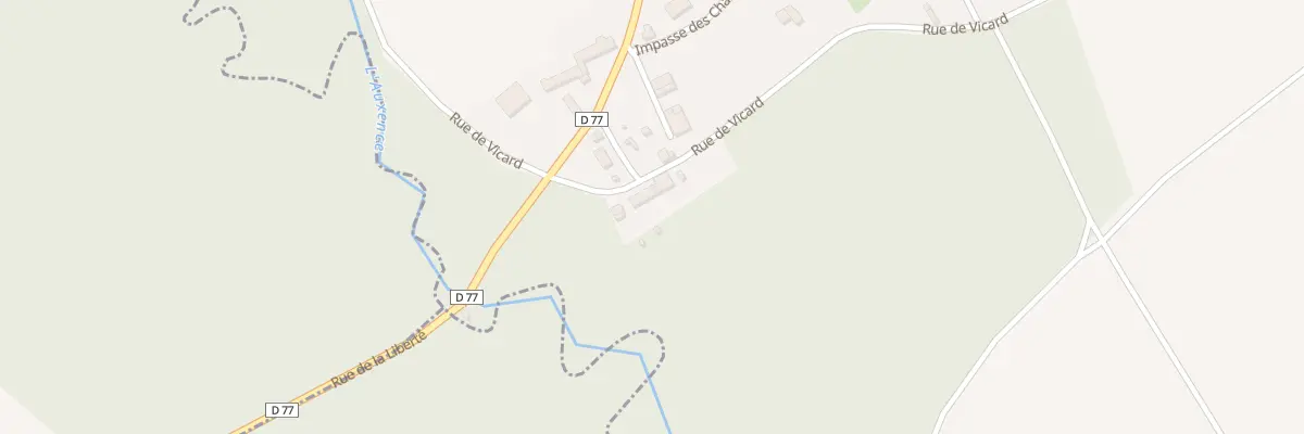 Plan du 1 Rue de Vicard à Paroy