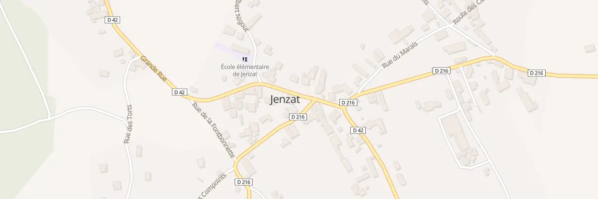 Plan du 42 Rue Grande Rue à Jenzat