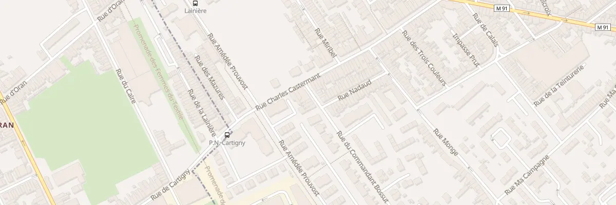 Plan du 205 Rue du Commandant Bossut à Wattrelos