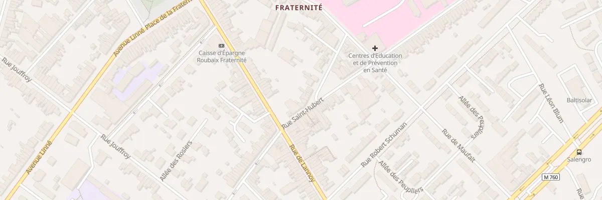 Plan du 17 Rue Saint-Hubert à Roubaix