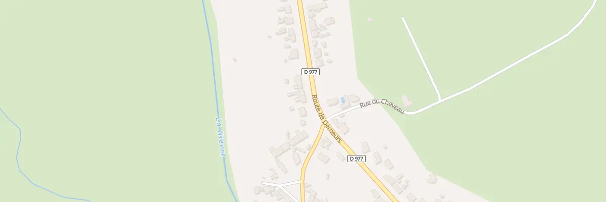 Plan du 116 Rte de Demeurs à Urzy