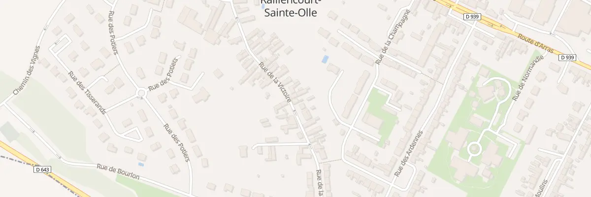 Plan du 33 Rue de la Victoire à Raillencourt-Sainte-Olle