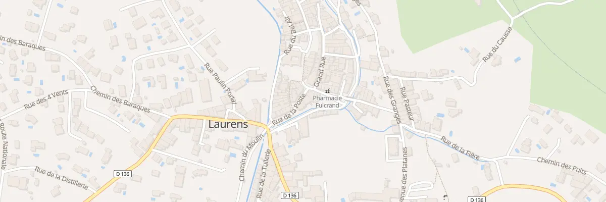 Plan du 5 Rue de la Poste à Laurens