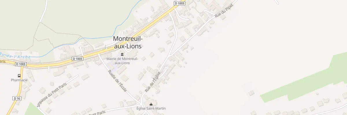Plan du 2 Rue du Pipet à Montreuil-aux-Lions