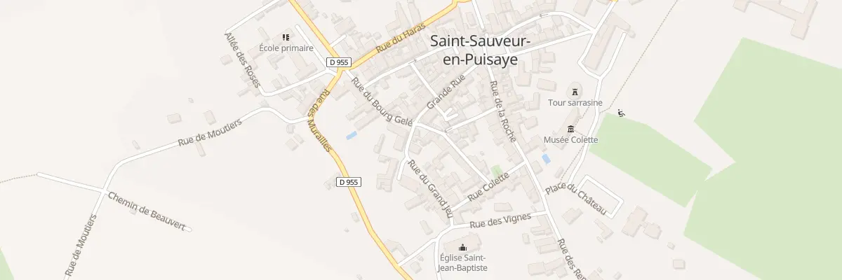Plan du 1 Rue de la Poste à Saint-Sauveur-en-Puisaye