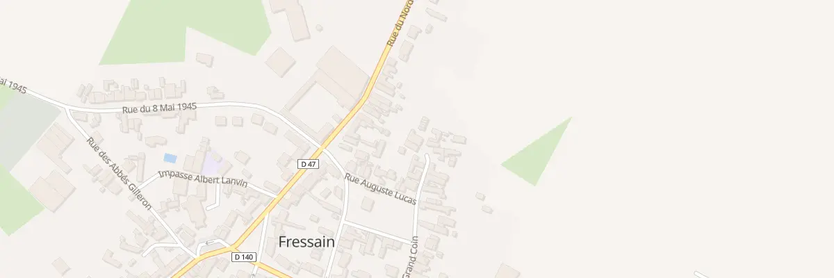 Plan du 180 Rue du Grand Coin à Fressain