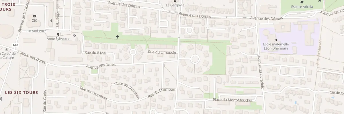 Plan du 6 Av des Dores à Cournon-d’Auvergne