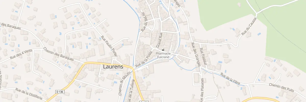 Plan du 3 Pl Jean Moulin à Laurens