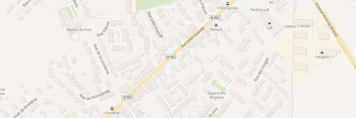 Plan du 294 Rue Jules Guesde à Hem