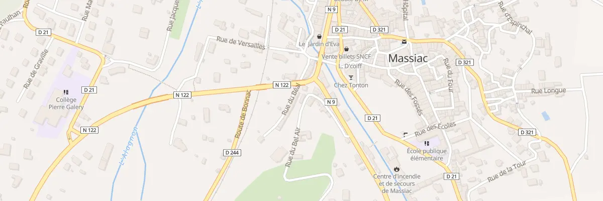 Plan du 8 Rue du Bel Air à Massiac