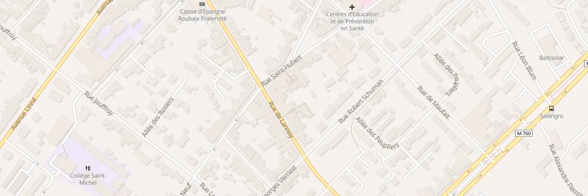 Plan du 491 Rue de Lannoy à Roubaix
