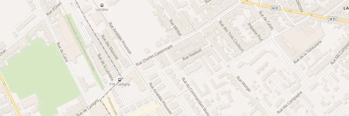 Plan du 212 Rue du Commandant Bossut à Wattrelos