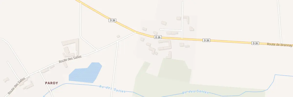 Plan du 4 Rte de Brannay à Nailly