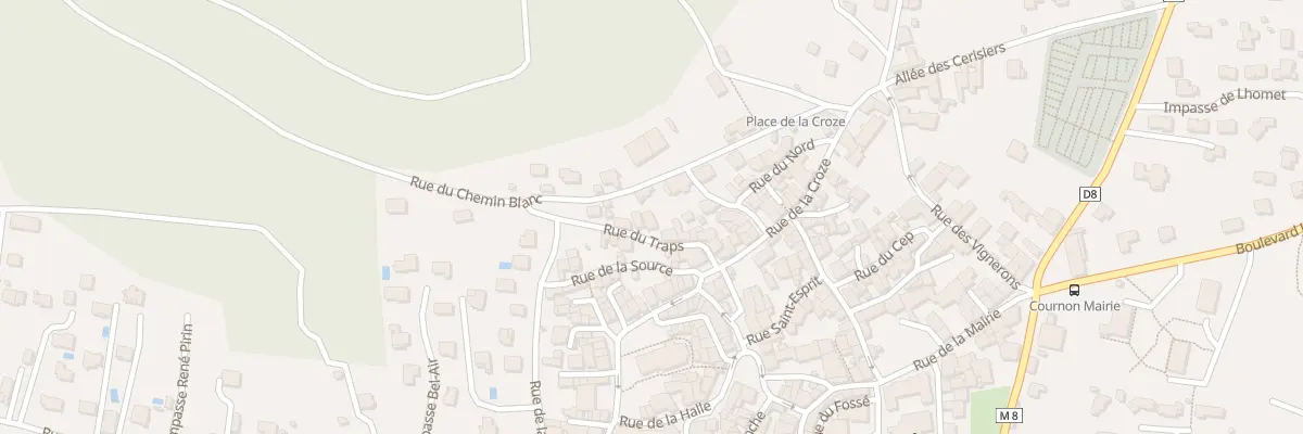 Plan du 12 Rue du Traps à Cournon-d’Auvergne