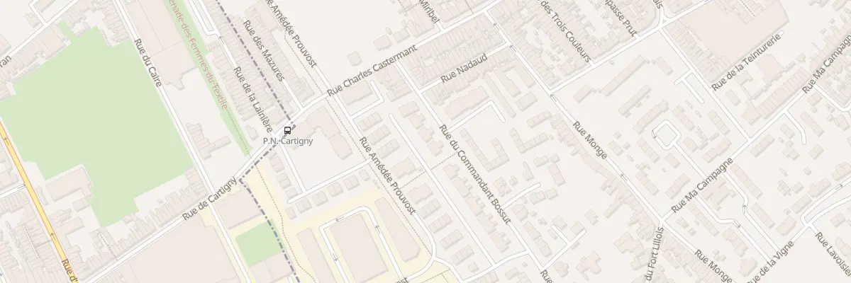Plan du 185 Rue du Commandant Bossut à Wattrelos