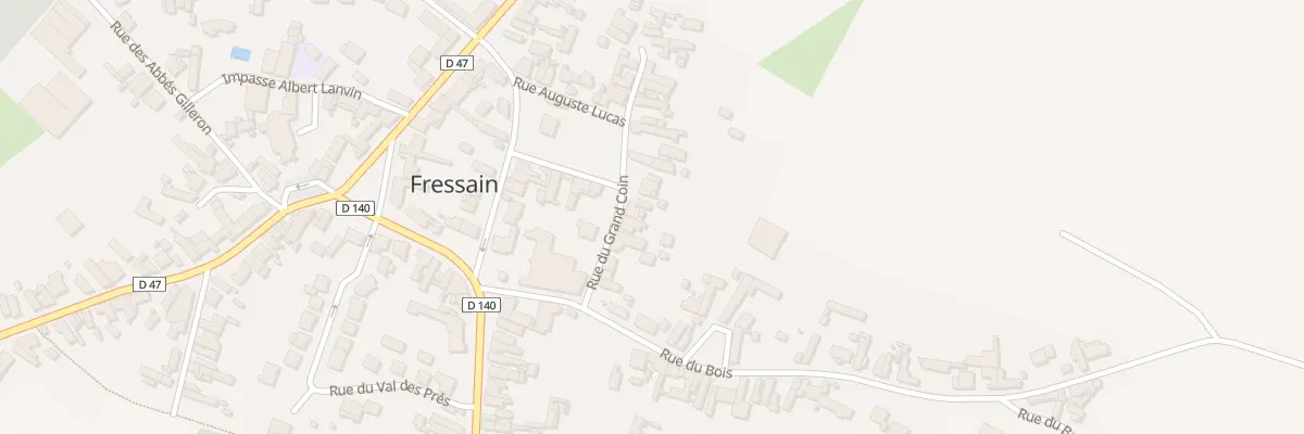 Plan du 63 Rue du Grand Coin à Fressain