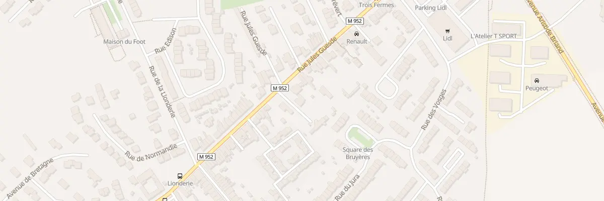 Plan du 292 Rue Jules Guesde à Hem