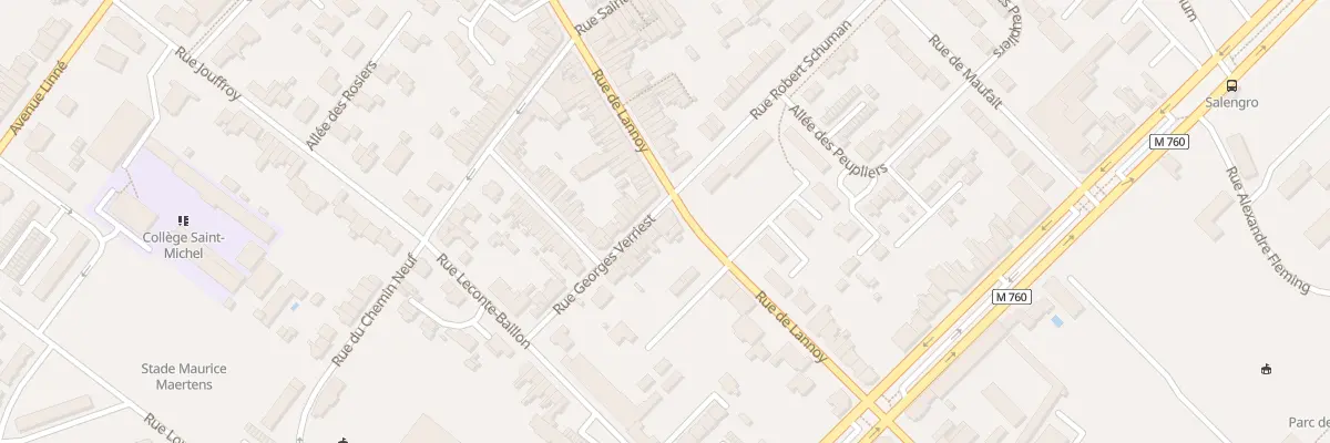 Plan du 540 Rue de Lannoy à Roubaix