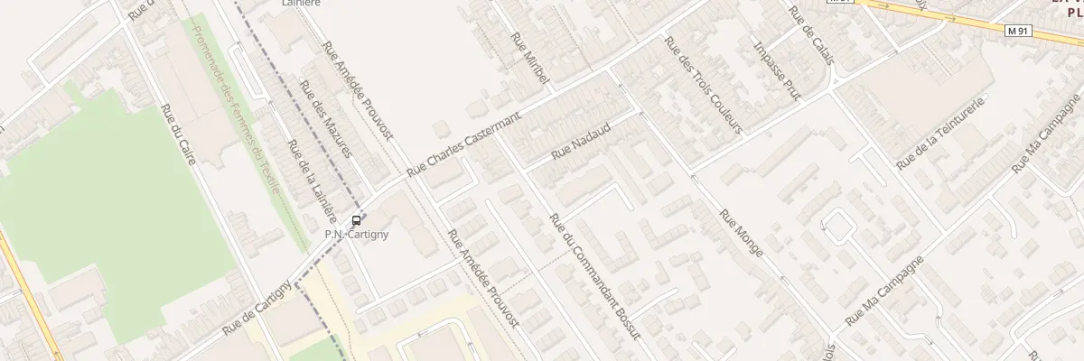 Plan du 208 Rue du Commandant Bossut à Wattrelos
