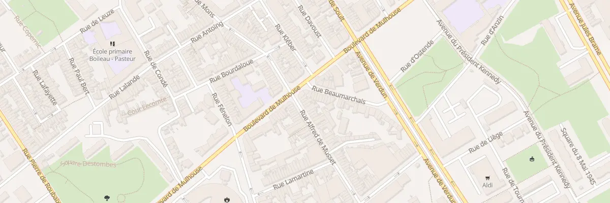 Plan du 3 Rue Alfred de Musset à Roubaix