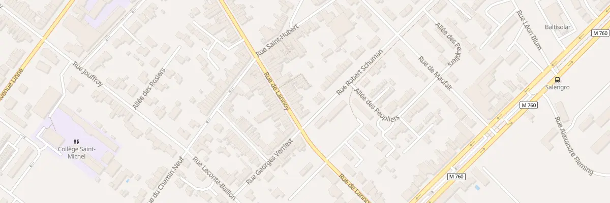 Plan du 511 Rue de Lannoy à Roubaix