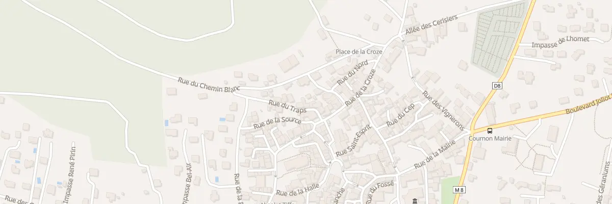 Plan du 8 Rue du Traps à Cournon-d’Auvergne