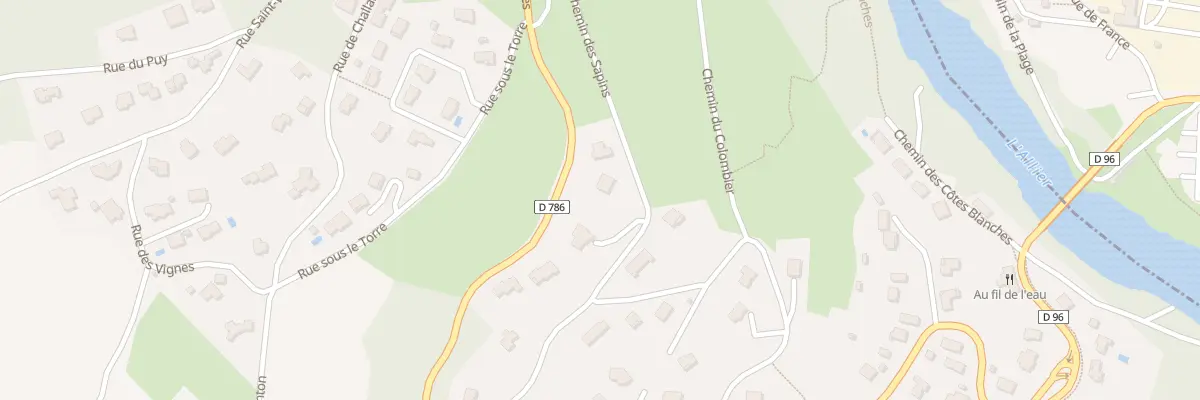 Plan du 11 Rue des Sapins à Corent