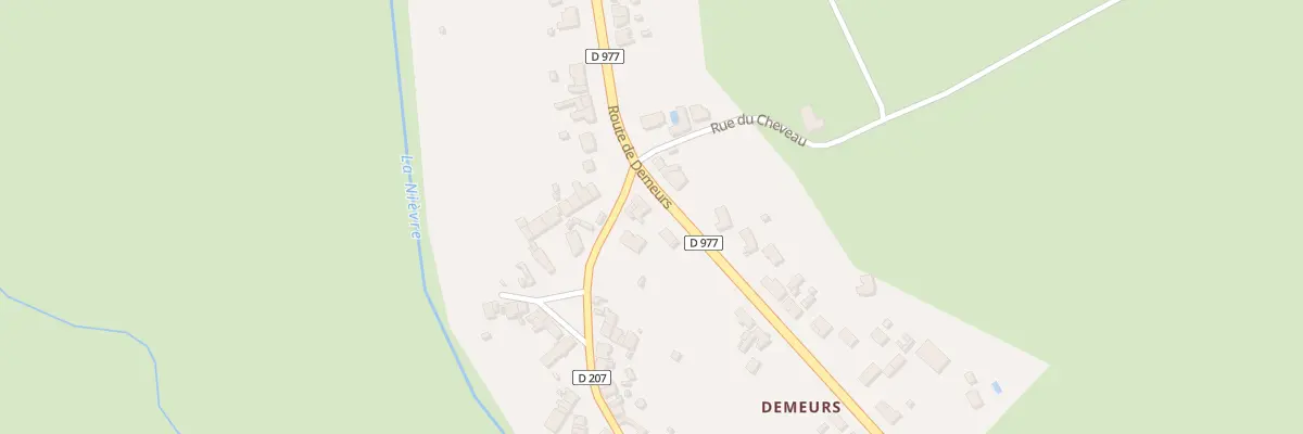 Plan du 124 Rte de Demeurs à Urzy