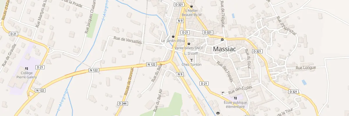 Plan du 4 Av du Général de Gaulle à Massiac
