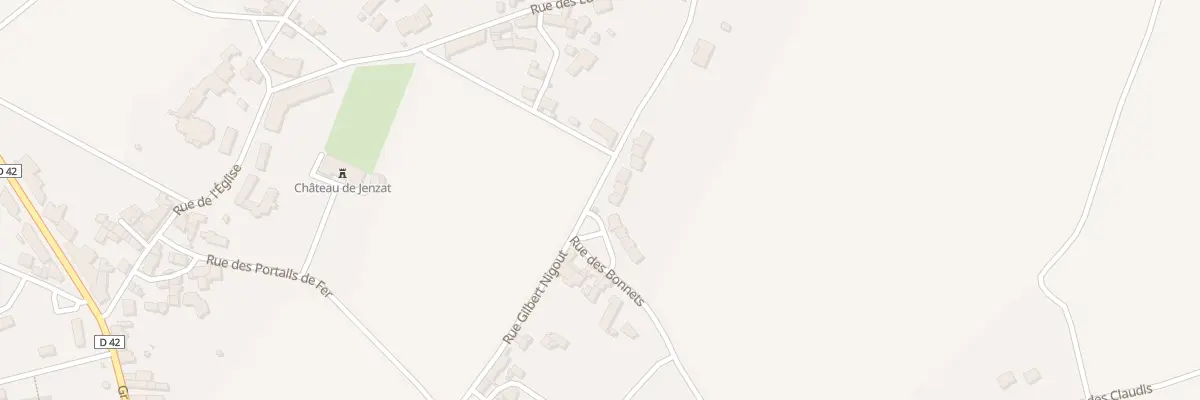 Plan du 5010 Lot les Grands Pres à Jenzat