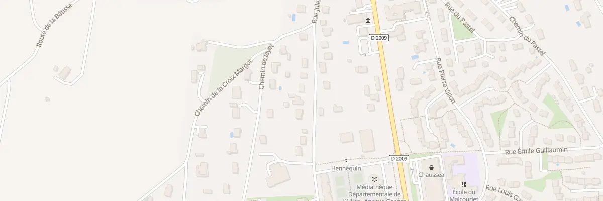 Plan du 22 Rue Jules Bertin à Gannat