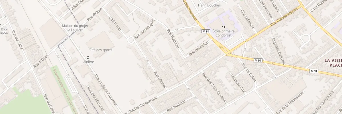 Plan du 21A Rue Watteau à Wattrelos