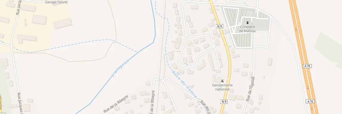 Plan du 16 Rue du Général Leclerc à Massiac