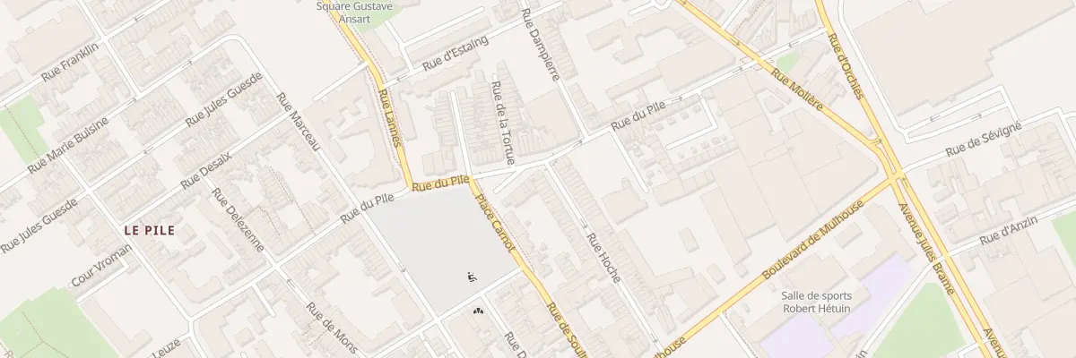 Plan du 2 Rue Hoche à Roubaix