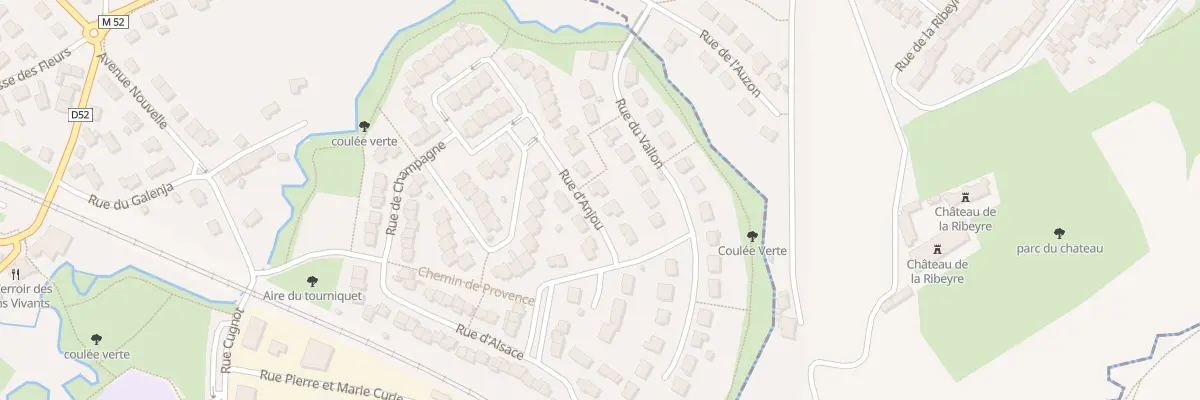Plan du 6 Rue d’Anjou au Cendre