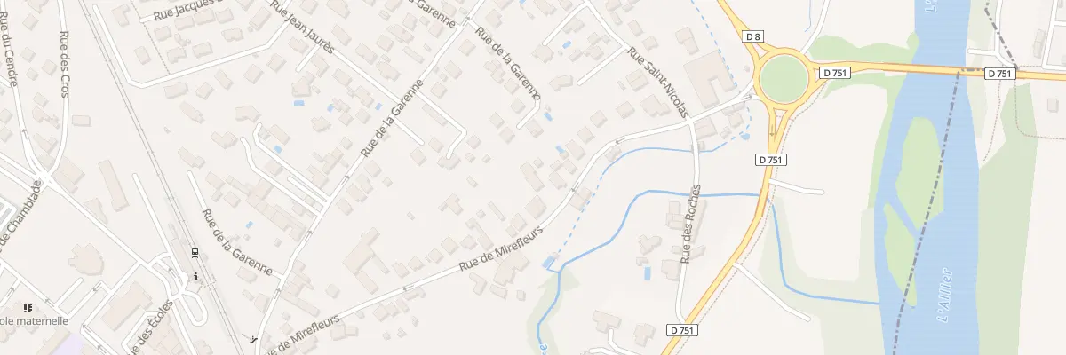Plan du 25B Rue de Mirefleurs à La Sauvetat