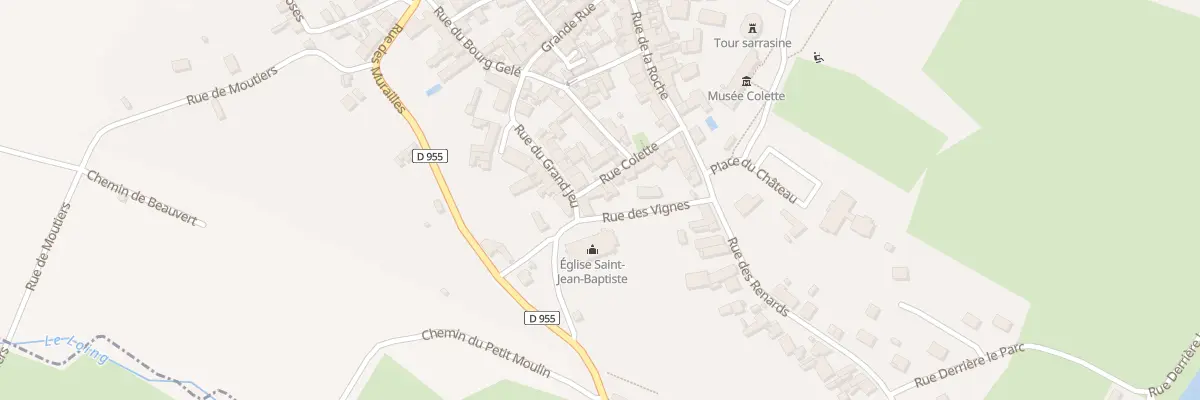 Plan du 2 Rue Colette à Saint-Sauveur-en-Puisaye