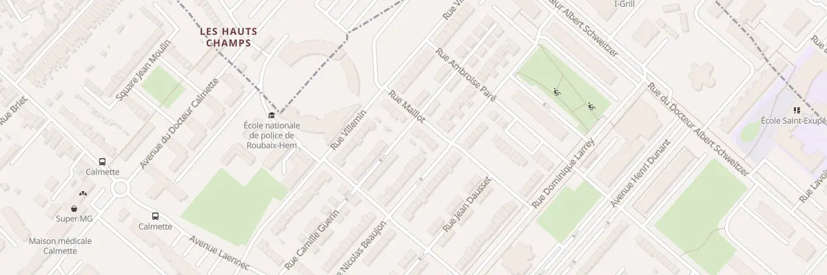 Plan du 33 Rue Maillot à Hem