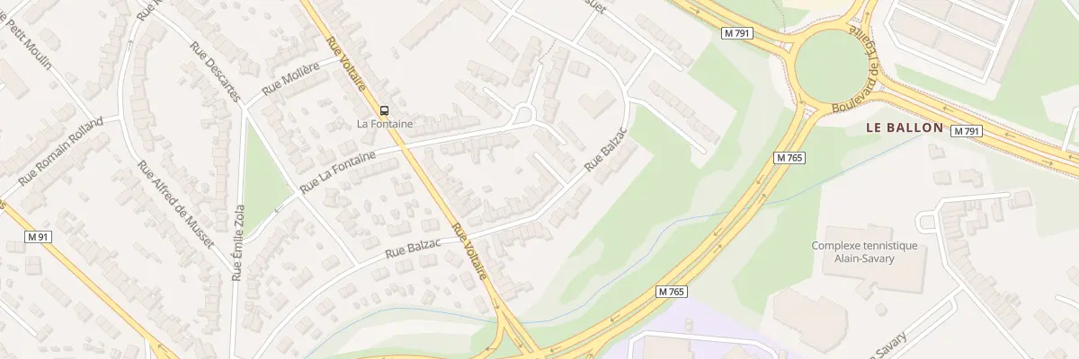 Plan du 45 Rue Balzac à Wattrelos