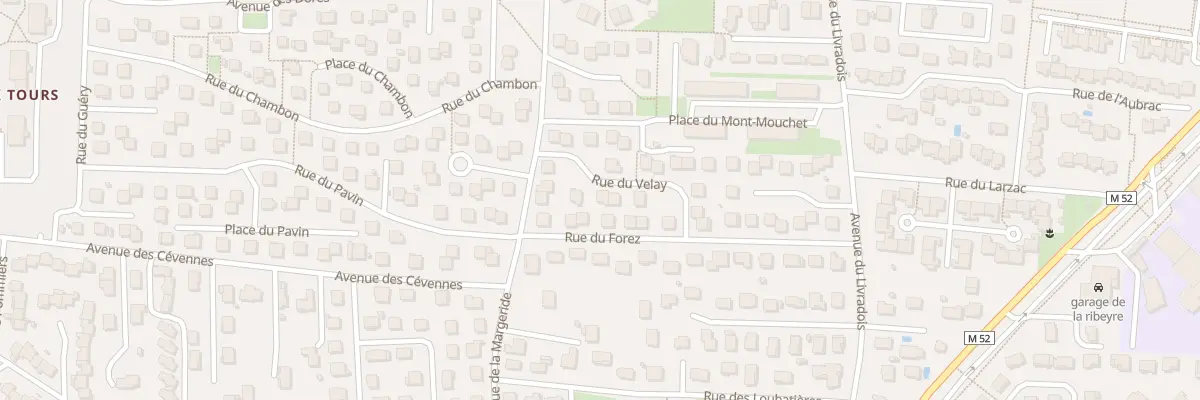 Plan du 6 Rue du Velay à Cournon-d’Auvergne