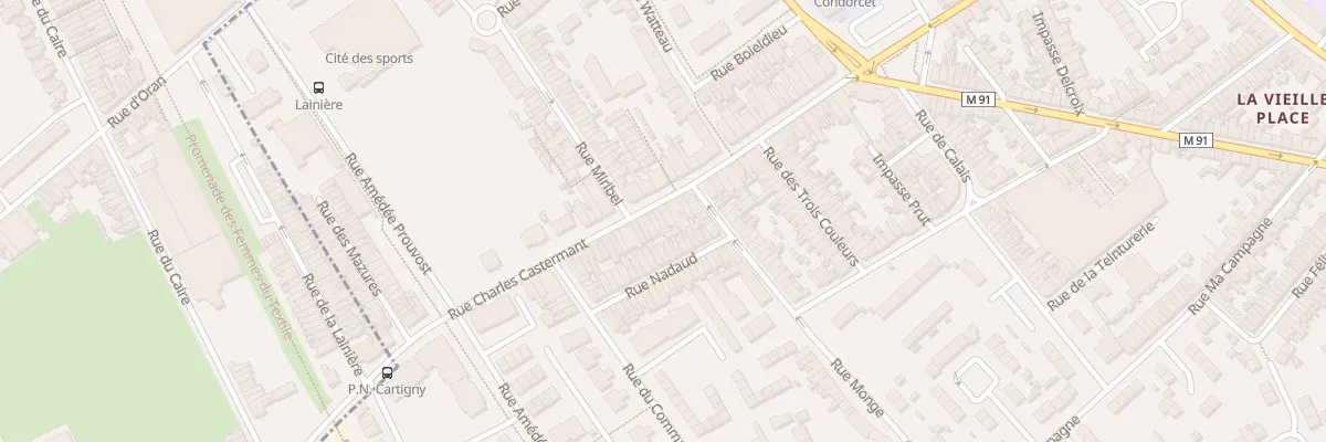 Plan du 55 Rue Charles Castermant à Wattrelos