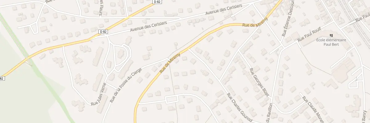 Plan du 25 Rue de Miremy à Pont-sur-Yonne