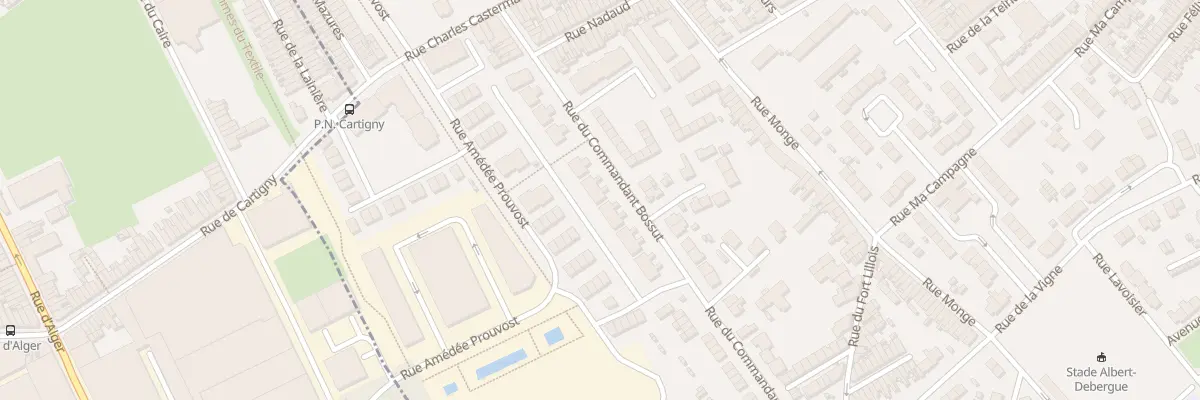 Plan du 169 Rue du Commandant Bossut à Wattrelos