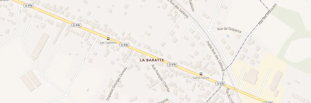 Plan du 12 Fg de la Baratte à Nevers